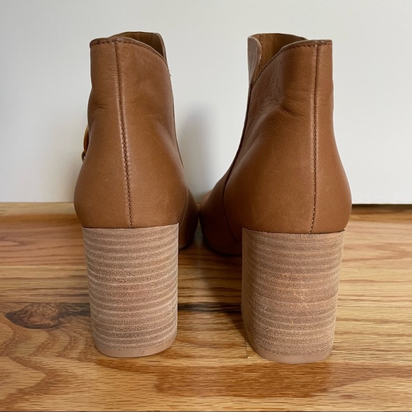 See by Chloe Sueded Leather Square Toe Booties - Picture 3 of 10
